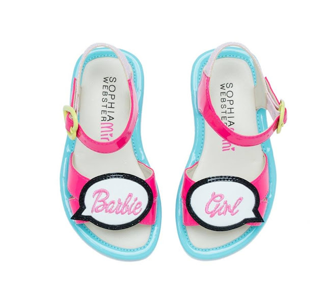 sapatos fashion e flat sophia webster em parceria com a barbie