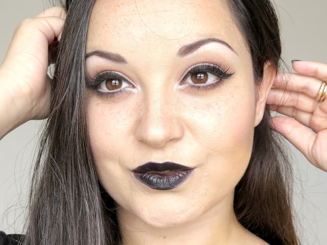 maquiagem com batom preto camila coelho