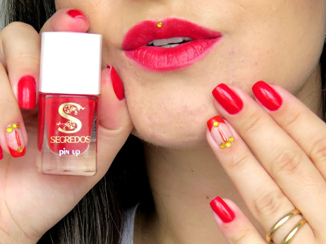 esmalte Segredos Cosmetics unhas decoradas sem películas